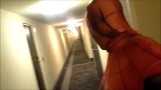 spider quick stroke at hotel elevators