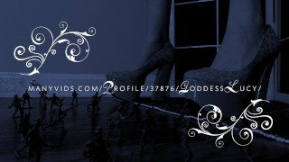 Crush fetish: Giantess Goddess Lucy crushes army men with heels | lucywants