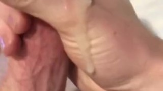 Solo jerking off in hotel