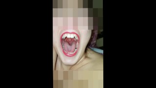 Girl Open wide Mouth