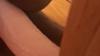 PLAYING WITH MY 10 INCH DILDO