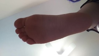 Clean my toes slave or I'll step on you