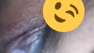 Making my pussy creamy wet by myself