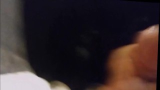 Night Time Cumshot from Masturbating & Fucking Toy