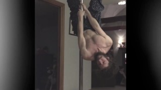 Slow mo pole trick