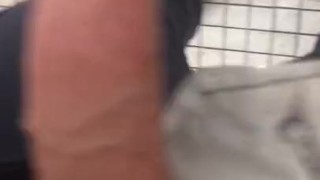 Horny Worker Can’t Help Himself and Masturbates While Peeing at Work