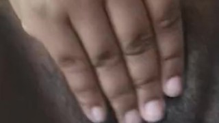 Juicy ebony pussy masturbation