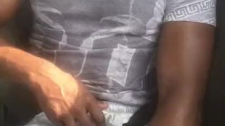 Almost caught (First Time) In public Stroking in Car on Dash Cam