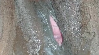 Pushing his Cum out