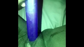 Black slut making her pussy squirt