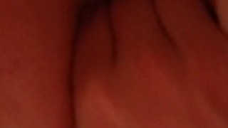 Male inserts objects in ass