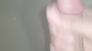 Cumming in a steamy hot shower