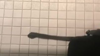 Masturbating
