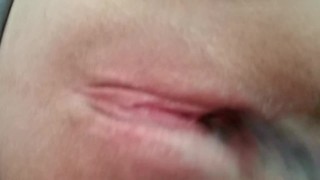 Pussy toying with a squirt