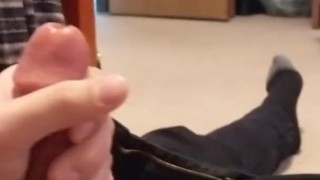 Solo Male Has to Bust a Nut Before Work.