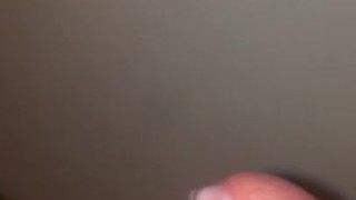 Slow motion hard white cock huge cum