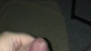 Stroking and shooting my first post-vasectomy load...built up for 2 weeks!