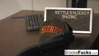 Watch Brooke Banner be both the Cop and the Inmate