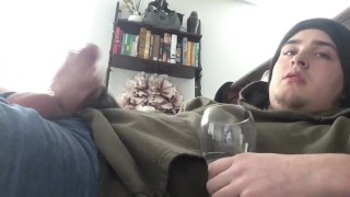 Self Facial JOI - Camgirl Impressed by Cum!