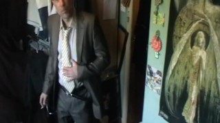 irish business man big cock edging jerk-off in office