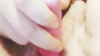 Chubby pussy masturbation