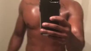 Light Work Out hot and sweaty body shine Athlete
