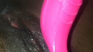Watch me get creamy with my pink dolphin