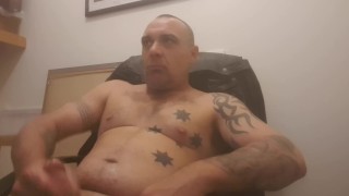 Masturbating with Cum Shot