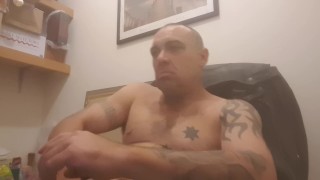 Masturbating with Cum Shot