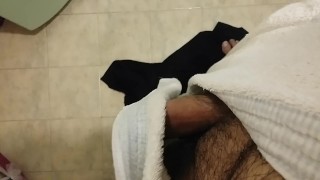 Show My cock after showEr in bathroom