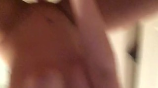 Bouncing on the dildo dick