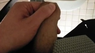 HD - Young Uncut Guy Takes Piss in Public Urinal