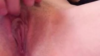 Young brunette playing with pussy
