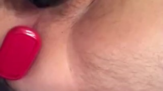 Guy in cock lock playing with my shaved ass!