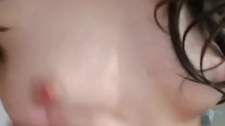 Freya Belrose plays with her boobs and washes herself in the shower