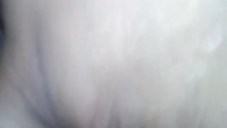 Girl fingers her hairy creamy pussy