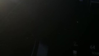 White Boy Plays With Cock While Driving on Freeway