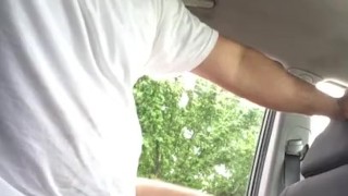 Daddy Bear Gets A Blow Job From Car Vacuum 