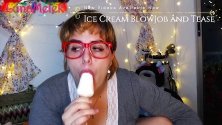 Trailer - BBW Ice Cream BlowJob and Tease - LunaMelek.manyvids.com