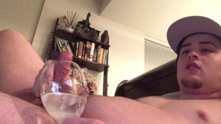 I CUM 5 Times! Thirsty Cumslut Camboy Drinks Cum!
