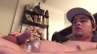 I CUM 5 Times! Thirsty Cumslut Camboy Drinks Cum!