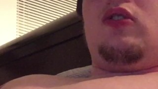 Milking My Cock into Glass and Drinking! (Camboy Cumslut Mouth Close Up)