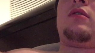 Milking My Cock into Glass and Drinking! (Camboy Cumslut Mouth Close Up)