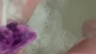 Busty BBW Bathing