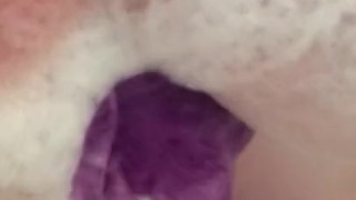Busty BBW Bathing