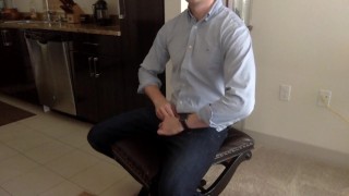 Guys fucks his pussy and cums