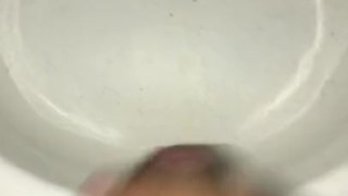 Jerking off after fucking