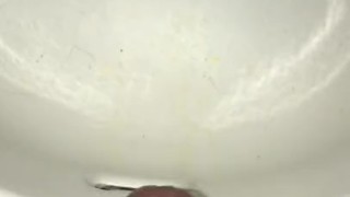 Jerking off after fucking