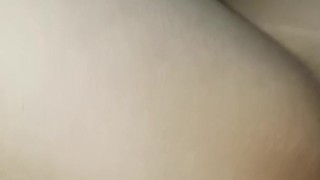 Anal riding with orgasm. Wet pussy