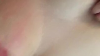 BBW sucking her own nipples